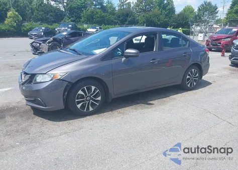 2014 Honda Civic Ex z USA, uszkodzony, nr VIN 2HGFB2F82EH535624